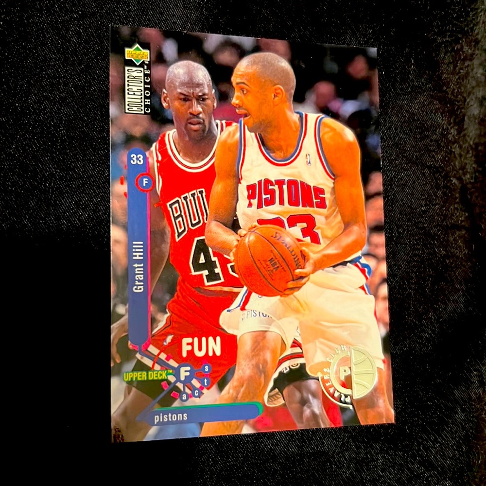 🌟GRANT HILL MICHAEL JORDAN 1995 RARE HOLY GRAIL BASKETBALL CARD